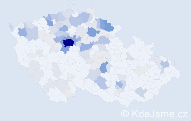 Příjmení: 'Materna', počet výskytů 469 v celé ČR