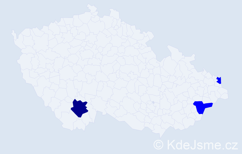 Příjmení: 'Perrot', počet výskytů 4 v celé ČR