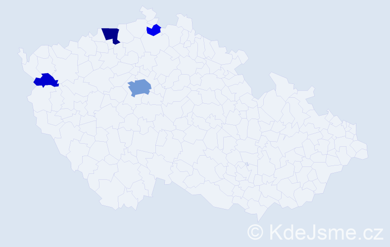 Příjmení: 'Strieglová', počet výskytů 16 v celé ČR