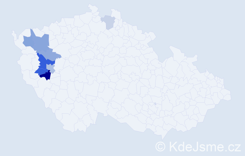 Příjmení: 'Krieglsteinová', počet výskytů 30 v celé ČR
