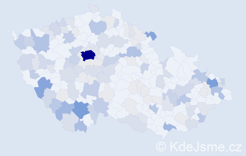 Příjmení: 'Koller', počet výskytů 435 v celé ČR
