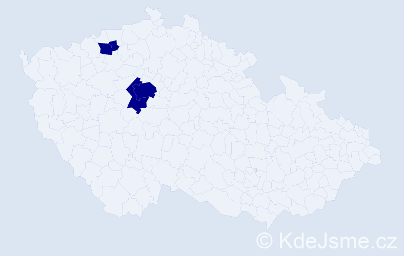 Příjmení: 'Jonitová', počet výskytů 4 v celé ČR