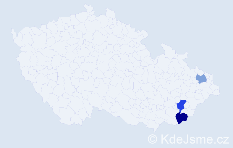Příjmení: 'Strmisko', počet výskytů 3 v celé ČR