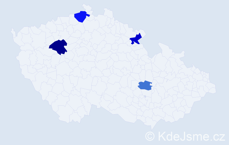 Příjmení: 'Gundzová', počet výskytů 7 v celé ČR