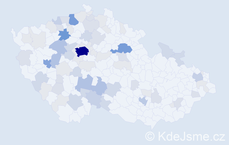 Příjmení: 'Lapka', počet výskytů 224 v celé ČR