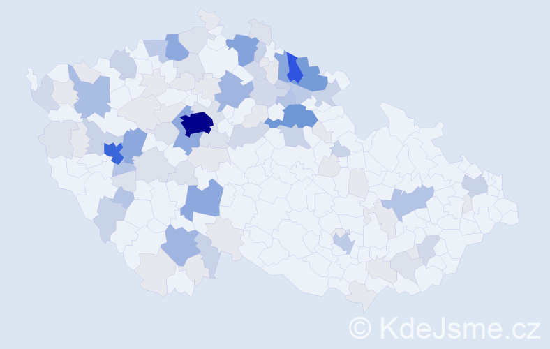 Příjmení: 'Kordová', počet výskytů 364 v celé ČR