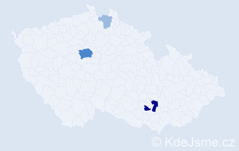 Příjmení: 'Grishchenko', počet výskytů 7 v celé ČR