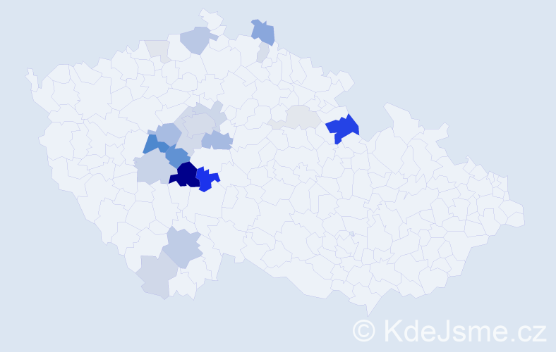 Příjmení: 'Krubner', počet výskytů 66 v celé ČR