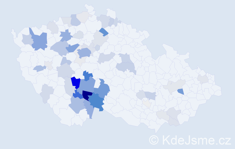 Příjmení: 'Radosta', počet výskytů 265 v celé ČR