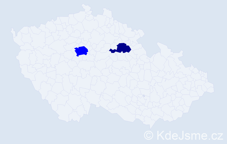 Příjmení: 'Makaričová', počet výskytů 3 v celé ČR