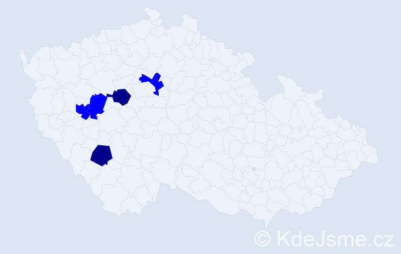 Příjmení: 'Remanová', počet výskytů 7 v celé ČR