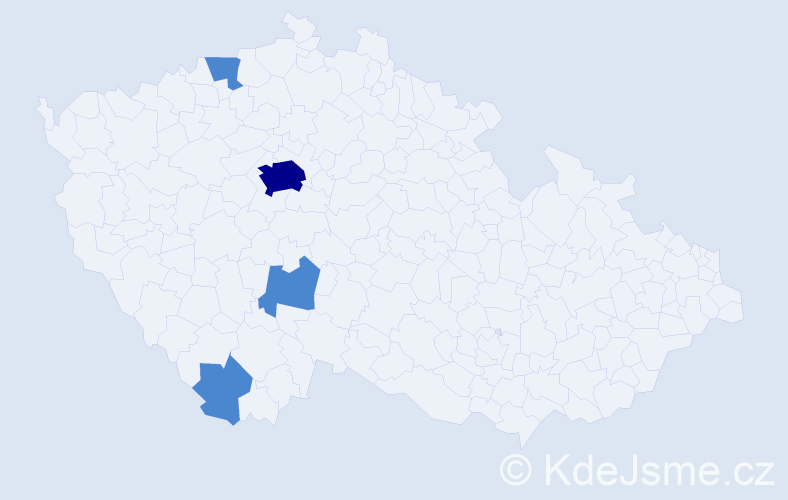 Příjmení: 'Strašrybková', počet výskytů 6 v celé ČR