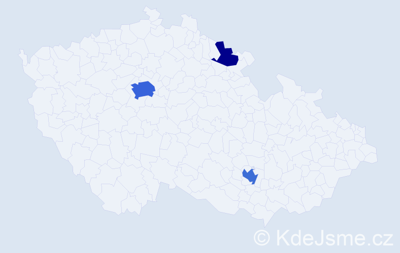 Příjmení: 'Yurchyshyn', počet výskytů 9 v celé ČR