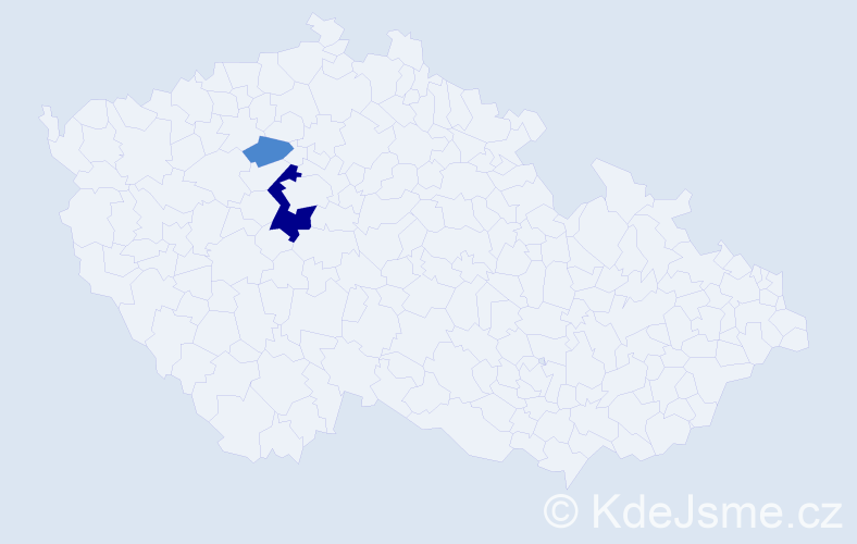 Příjmení: 'Cechman', počet výskytů 4 v celé ČR