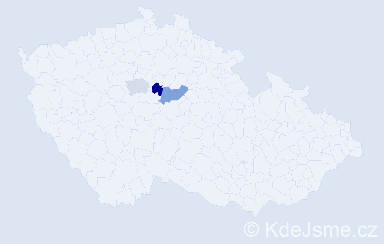 Příjmení: 'Czadková', počet výskytů 4 v celé ČR