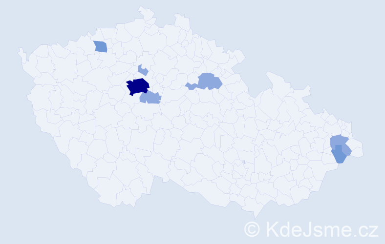 Příjmení: 'Blumenthalová', počet výskytů 14 v celé ČR