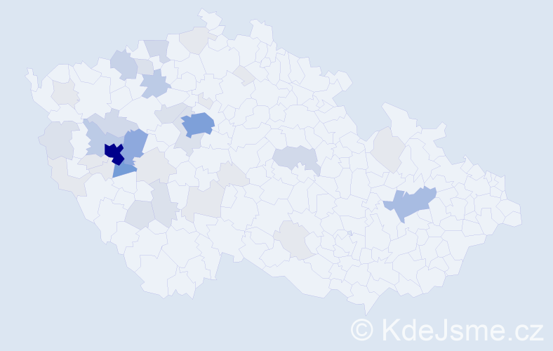 Příjmení: 'Kotorová', počet výskytů 139 v celé ČR