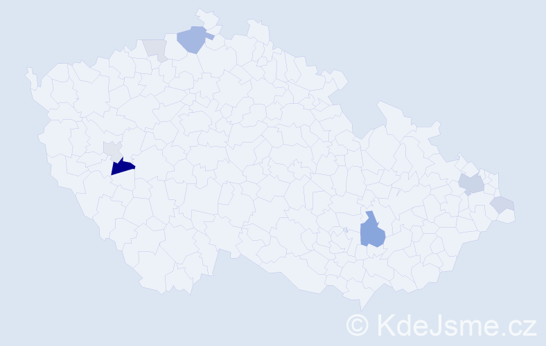 Příjmení: 'Hvozdovičová', počet výskytů 16 v celé ČR