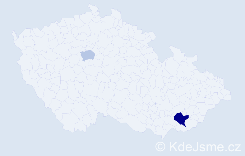 Příjmení: 'Hild', počet výskytů 6 v celé ČR