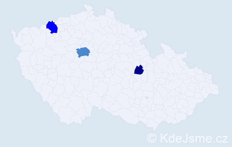 Příjmení: 'Valuška', počet výskytů 6 v celé ČR