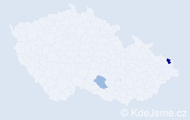 Příjmení: 'Kwiecinski', počet výskytů 9 v celé ČR