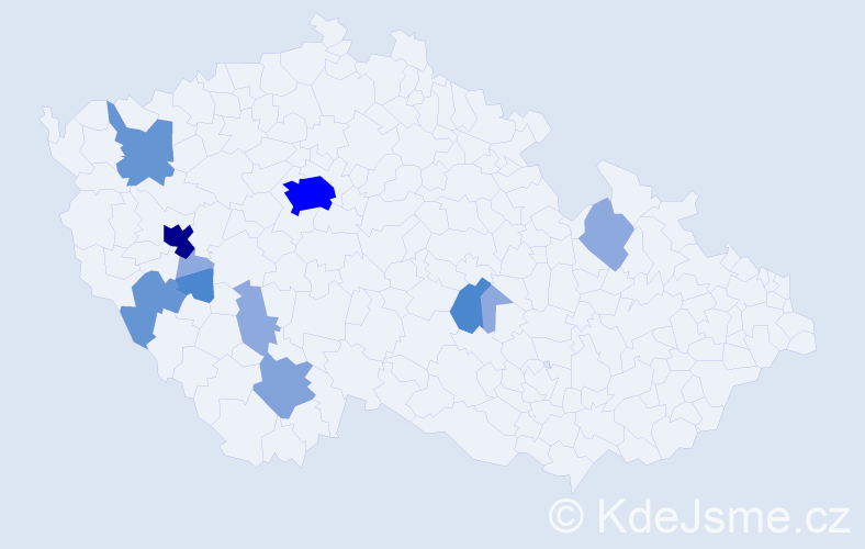 Příjmení: 'Apolínová', počet výskytů 34 v celé ČR