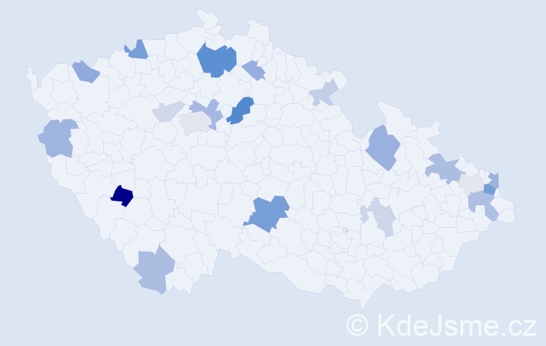 Příjmení: 'Bukovan', počet výskytů 41 v celé ČR