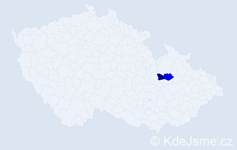 Příjmení: 'Plančar', počet výskytů 7 v celé ČR