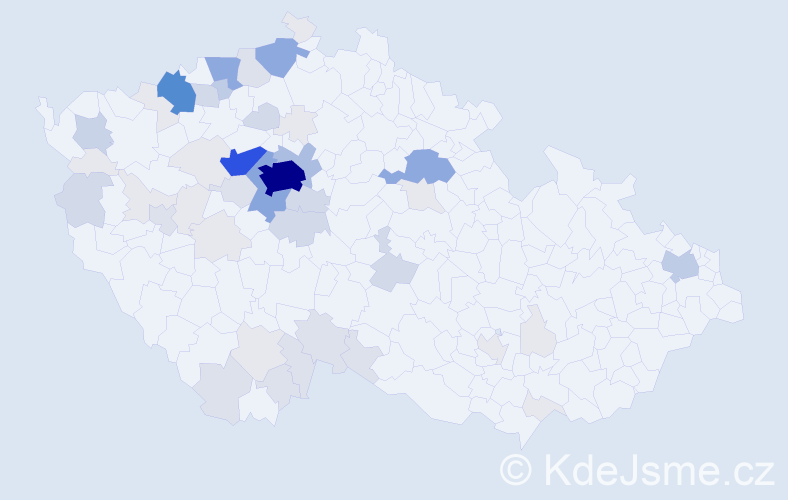 Příjmení: 'Doksanská', počet výskytů 213 v celé ČR