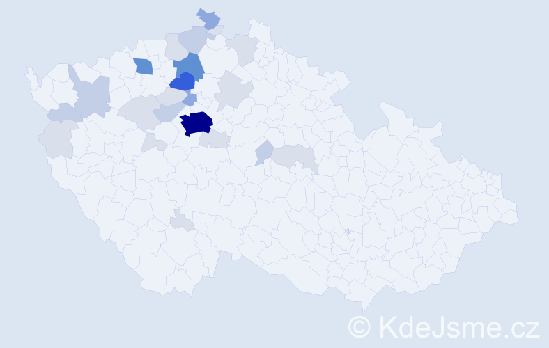 Příjmení: 'Ponertová', počet výskytů 82 v celé ČR