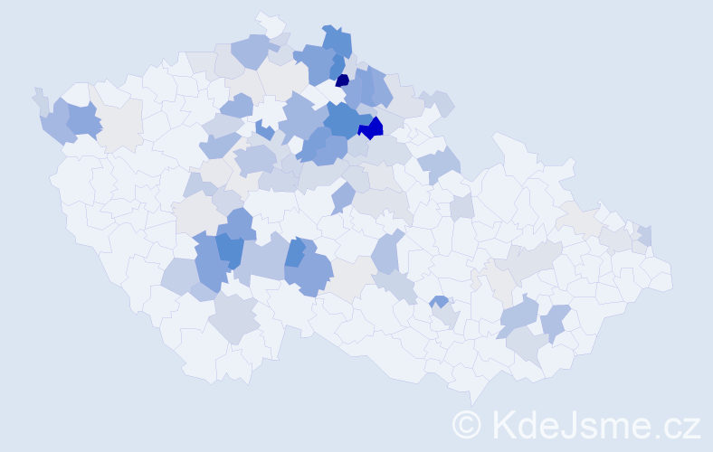 Příjmení: 'Lhota', počet výskytů 366 v celé ČR