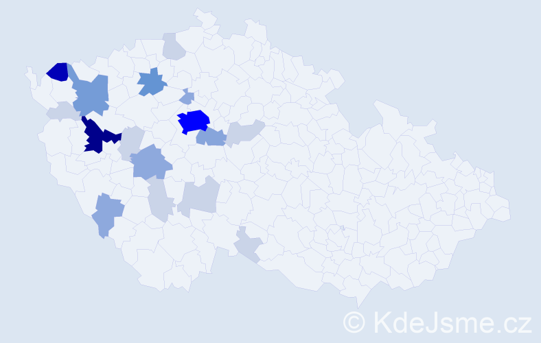 Příjmení: 'Brandtlová', počet výskytů 60 v celé ČR