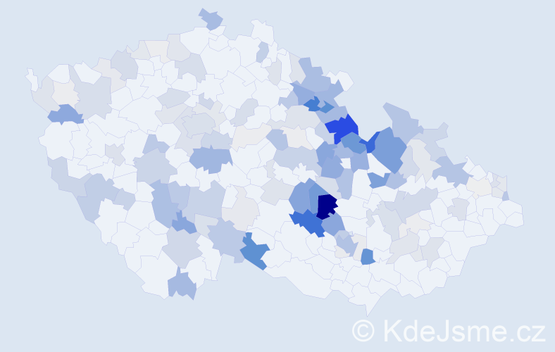 Příjmení: 'Koukolová', počet výskytů 463 v celé ČR