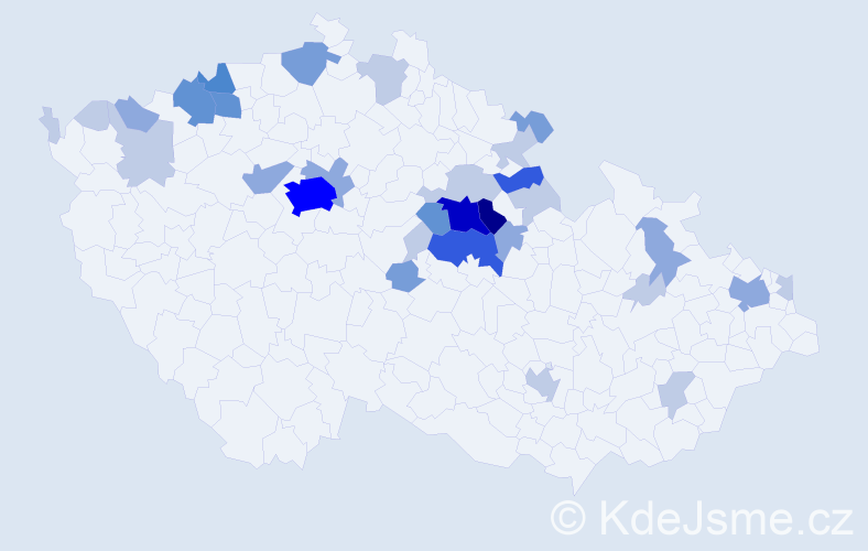 Příjmení: 'Bachura', počet výskytů 89 v celé ČR