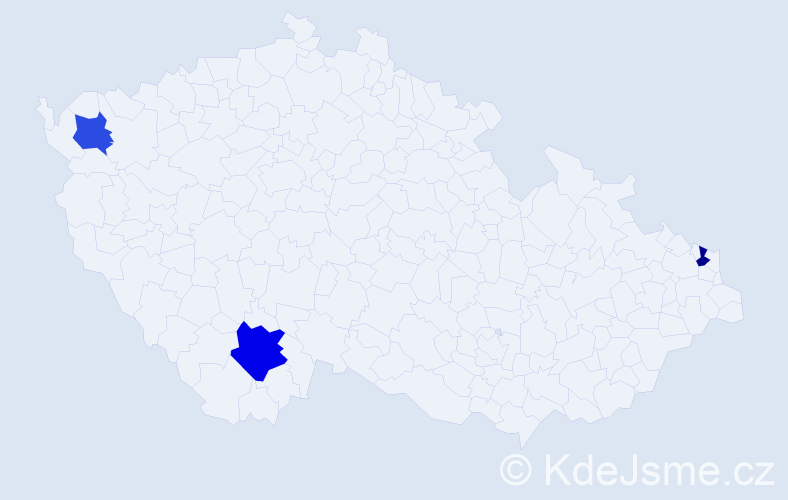 Příjmení: 'Fabišová', počet výskytů 4 v celé ČR