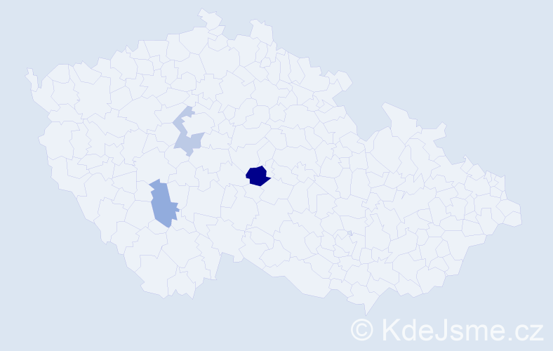 Příjmení: 'Mündelová', počet výskytů 4 v celé ČR