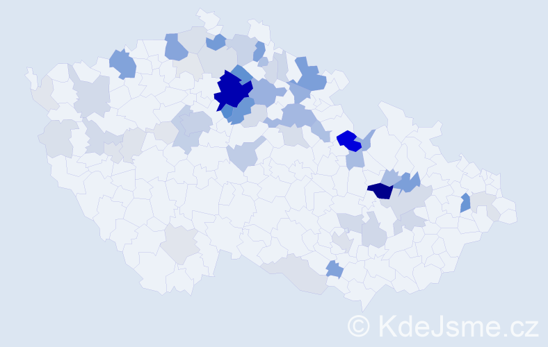 Příjmení: 'Grusová', počet výskytů 278 v celé ČR