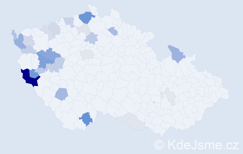 Příjmení: 'Macht', počet výskytů 84 v celé ČR