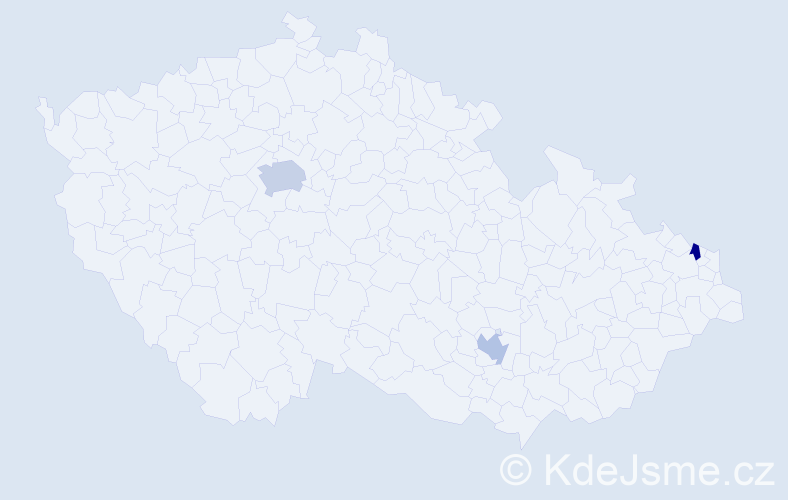 Příjmení: 'Krenčan', počet výskytů 4 v celé ČR