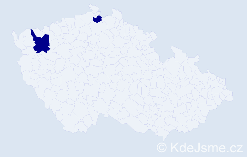 Příjmení: 'Senftleben', počet výskytů 2 v celé ČR
