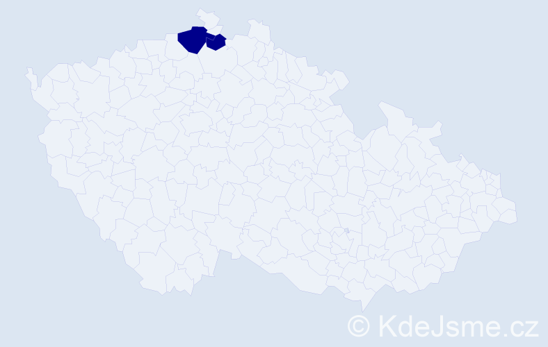 Příjmení: 'Dirigl', počet výskytů 6 v celé ČR