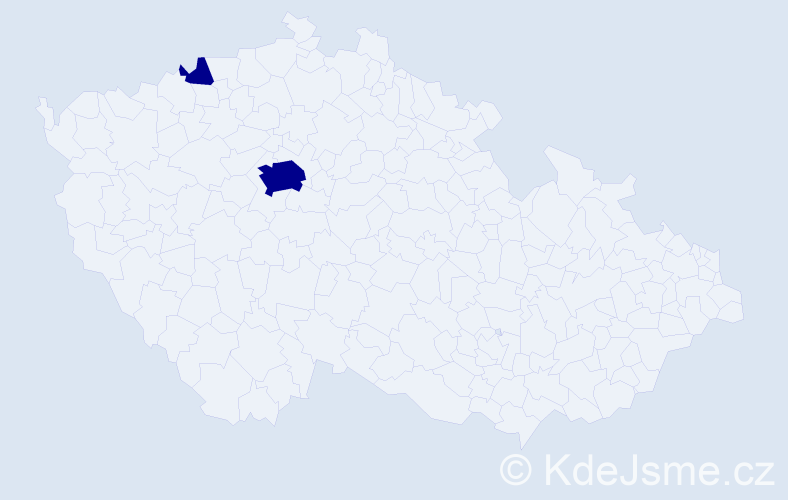 Příjmení: 'Lemberg', počet výskytů 2 v celé ČR