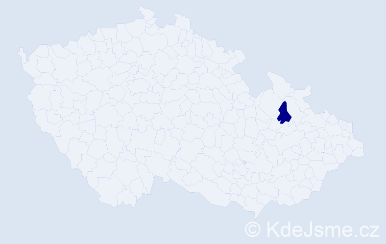 Příjmení: 'Bruncvyk', počet výskytů 1 v celé ČR