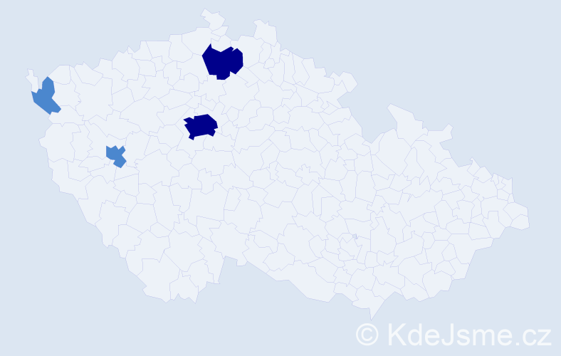 Příjmení: 'Nussbaumer', počet výskytů 8 v celé ČR