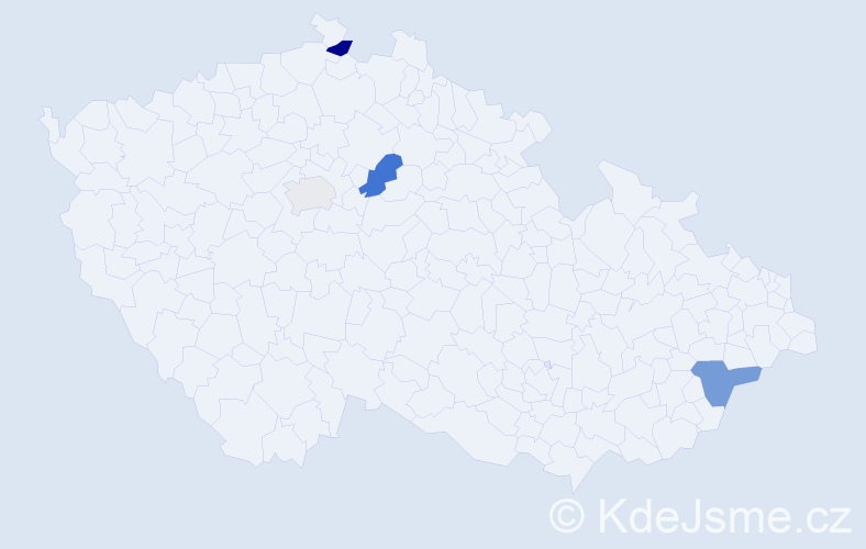 Příjmení: 'Forkert', počet výskytů 7 v celé ČR