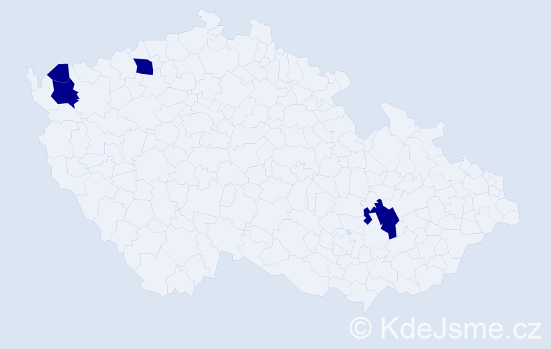 Příjmení: 'Dechant', počet výskytů 4 v celé ČR