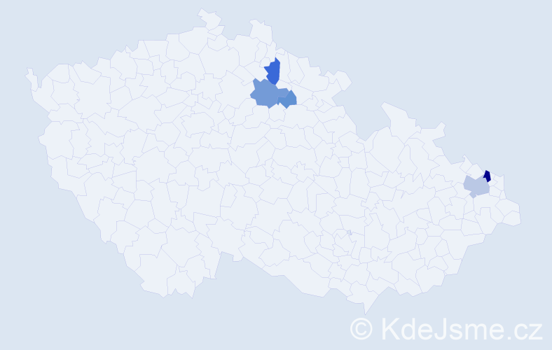 Příjmení: 'Rechtoris', počet výskytů 12 v celé ČR