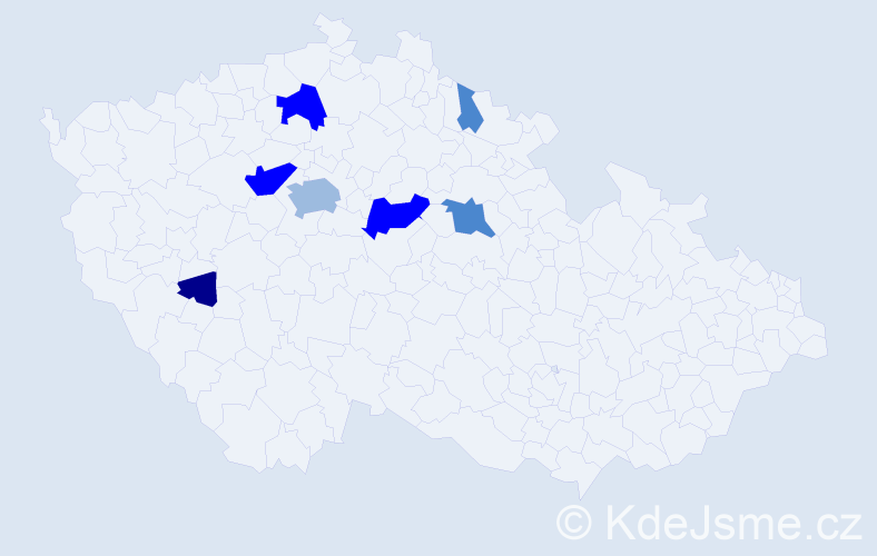Příjmení: 'Klingrová', počet výskytů 18 v celé ČR