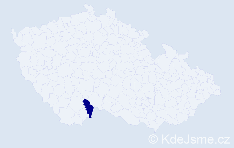 Příjmení: 'Johannssen', počet výskytů 1 v celé ČR