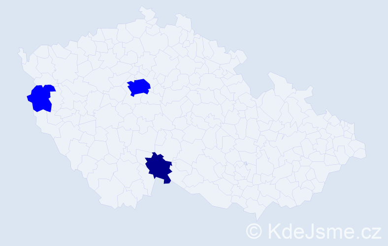 Příjmení: 'Hlohinec', počet výskytů 4 v celé ČR